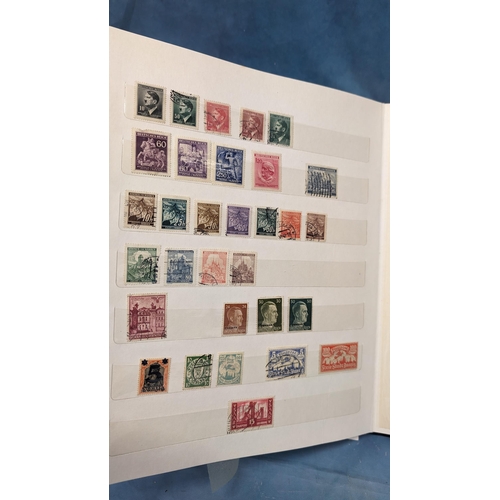 469 - Stamp album containing: Germany; German Occupied Countries; Austria; Belgique (Belgium); Ceskolovens... 