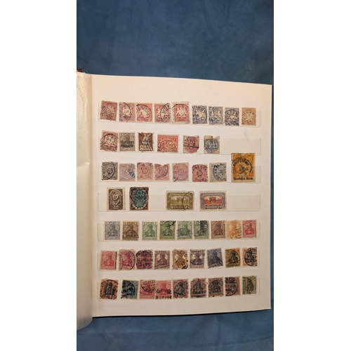 469 - Stamp album containing: Germany; German Occupied Countries; Austria; Belgique (Belgium); Ceskolovens... 