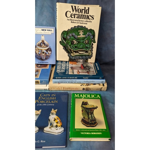 306 - An assortment of reference books - American arts and crafts, Wedgewood, Ceramics etc.