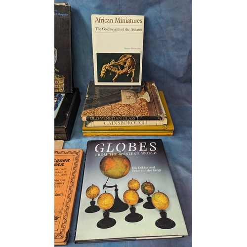 308 - An assortment of reference books - Globes, Royal Treasures