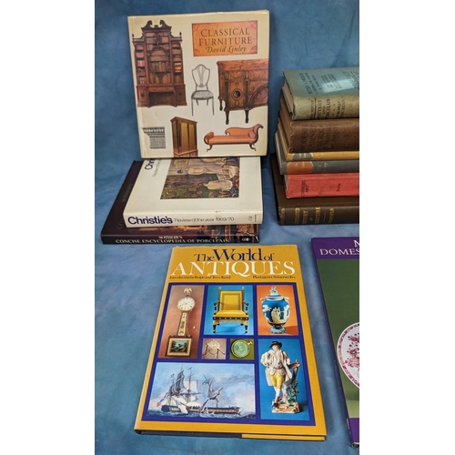 315 - An assortment of reference books - collecting writing instruments, Meissen etc