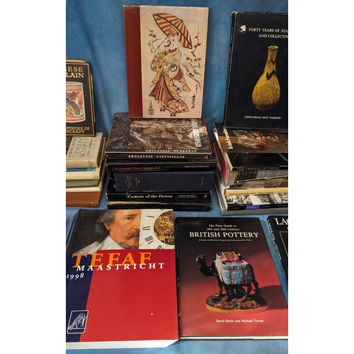 316 - A quantity of antique reference books - Japanese porcelain, Carpets of the Orient etc