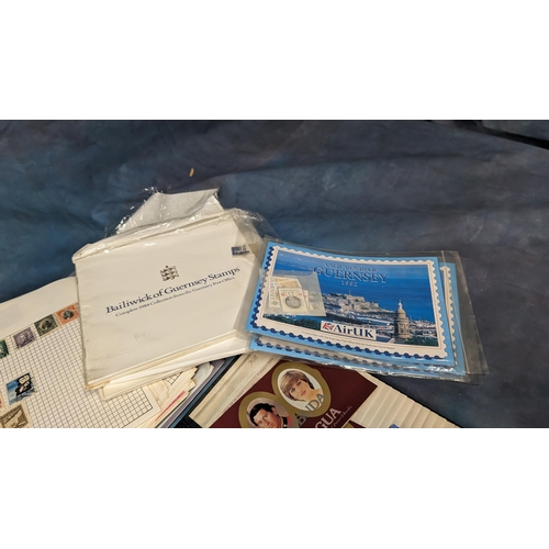 474 - Various Schoolboy albums of postage stamps, plus a collection of souvenir 1984 collection boxes from... 