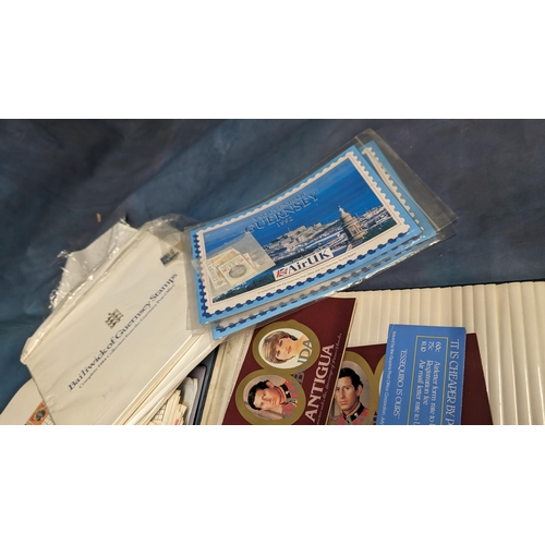 474 - Various Schoolboy albums of postage stamps, plus a collection of souvenir 1984 collection boxes from... 