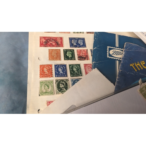 494 - A Selection of Unused , Used and School Boy Album Worldwide Stamps