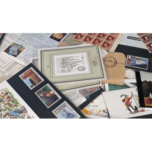 477 - A Collection of Unused Postage Stamps, 1st Day Covers, King George Stamps, Fergie and Andy Wedding ,... 