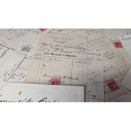 479 - A Collection of Antique Receipts from 1902 & 1903 - Historical Interest