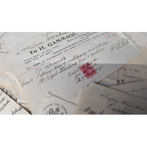 479 - A Collection of Antique Receipts from 1902 & 1903 - Historical Interest