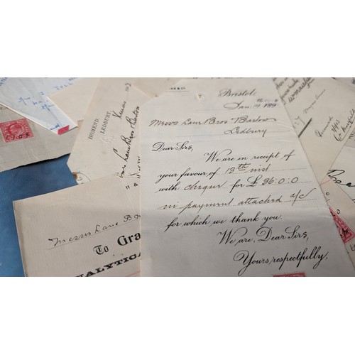 479 - A Collection of Antique Receipts from 1902 & 1903 - Historical Interest