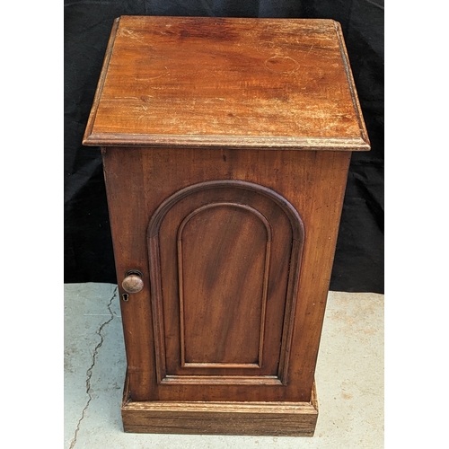 292 - Antique pot cupboard with shelf