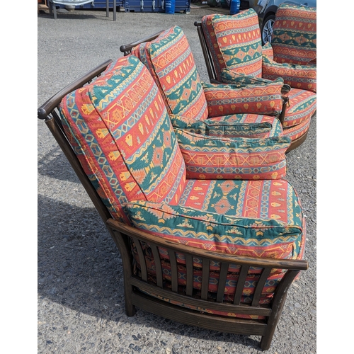 4 - 4x Ercol Renaissance Arm Chairs with matching cushions