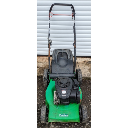 943 - Florabest Petrol Lawnmower - seen running