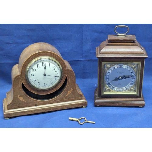 153 - A Garrard and Co. of Regent Street London Mantel Clock and Drop Clock with key