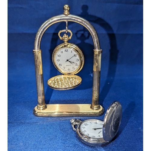 230 - A pocket watch and hanger and other pocket watch