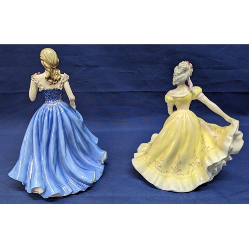 43 - 2 Royal Doulton figurines 'Louisa 4969' - Lady of the year 2007 and 'Ninette 2370'