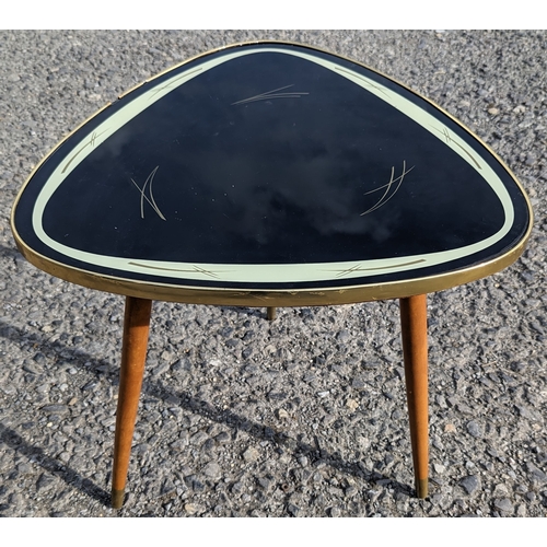 47 - A Mid Century Desing Triangular Table - 60 x 60 cm