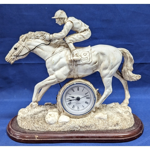 649 - A Racing Horse Clock Ornament