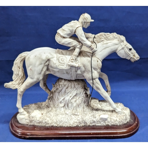 649 - A Racing Horse Clock Ornament