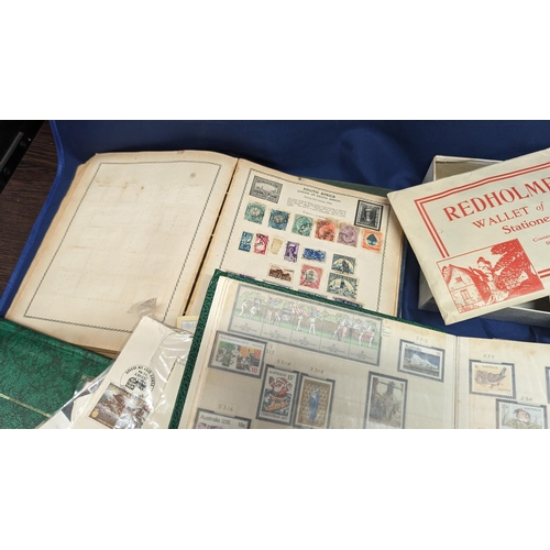 500 - A large quantity of used stamps, School boy albums and vintage tins  - Contains Worldwide, Commonwea... 