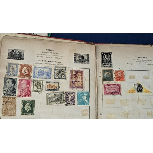 501 - Huge quantity of School Boy stamp albums containing Worldwide, Europe, Commonwealth and British stam... 