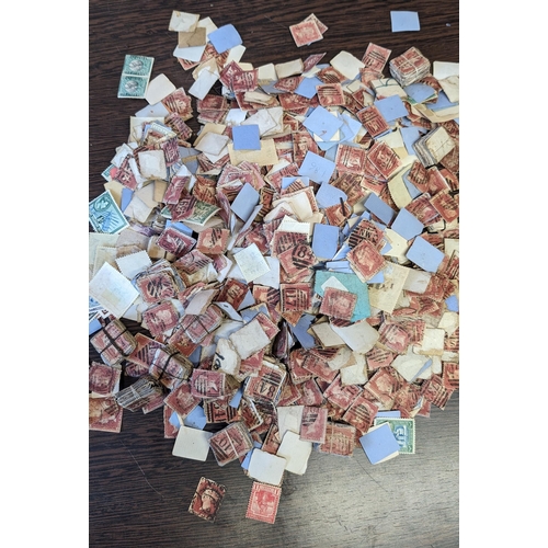 504 - A bag of predominantly used Penny Red stamps