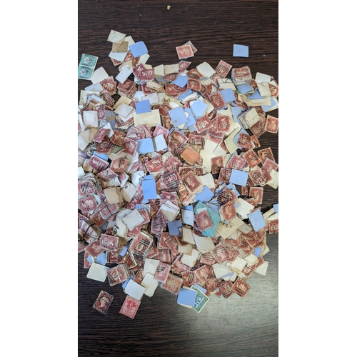 504 - A bag of predominantly used Penny Red stamps