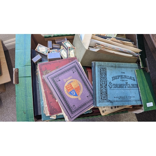 505 - School Boy Albums, First Day Covers, Mall Match, and boxes full of stamps - including Worldwide, Gre... 