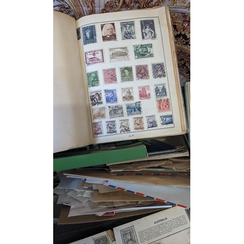 505 - School Boy Albums, First Day Covers, Mall Match, and boxes full of stamps - including Worldwide, Gre... 