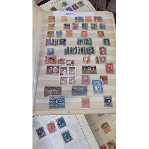 507 - A considerable amount of Schoolboy stamp albums, stamp sheets etc. - Commonwealth, Britain, Worldwid... 