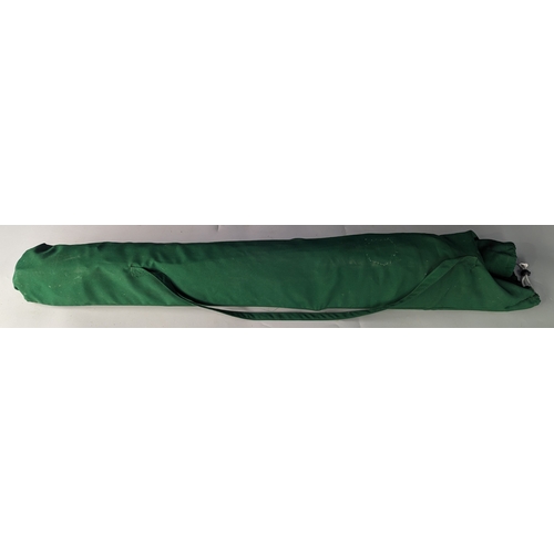 975 - Green Garden parasol in carry bag