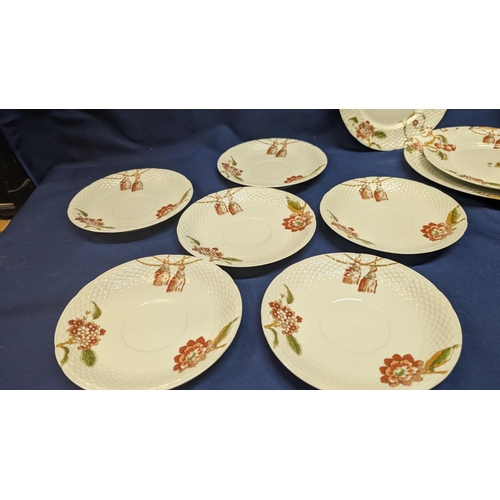 21 - Vintage Patrick Frey 'Bazoches' Part tea and dinner set in excellent condition x 23 pieces including... 