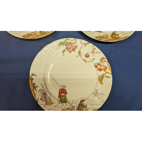 21 - Vintage Patrick Frey 'Bazoches' Part tea and dinner set in excellent condition x 23 pieces including... 