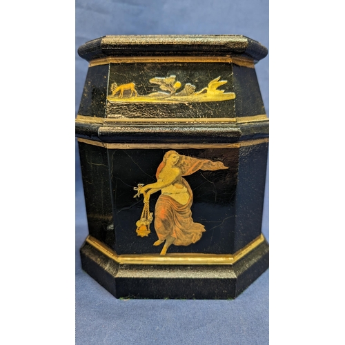 369 - Antique heavy Black and gilt bookends featuring swans and stags plus lady swinging incense crucible.... 