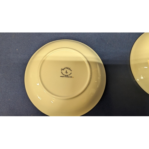 721 - 4x Antique Royal Chelsea H Fennell Pastoral Small Dishes - 13cm Diameter (3x same design and 1x othe... 