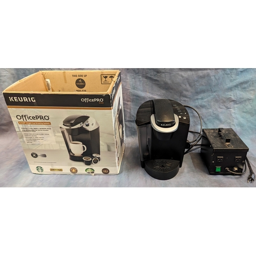 1053 - A Keurig Office Pro coffee machine and transformer