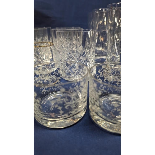 743 - A Large Quantity of Vintage and Art Deco Glassware - Including Stem Vases.   From the country estate... 