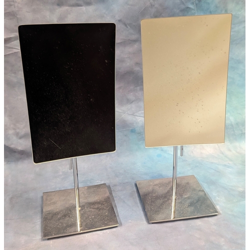 1070 - A pair of adjustable make up / shaving mirrors