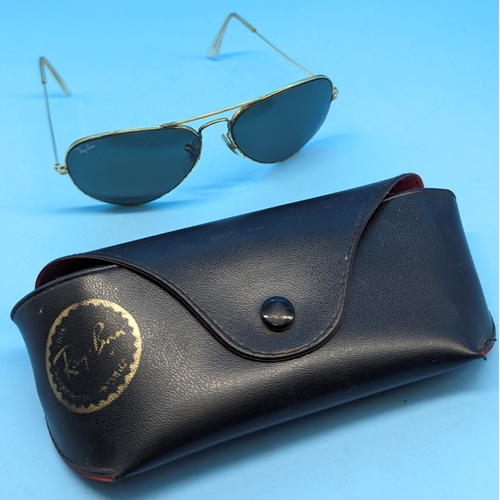 180 - A Pair of vintage Rayban Aviator sunglasses