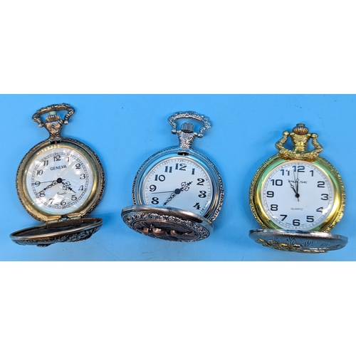 189 - 3x Pocket watches - running