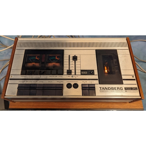 519 - An Armstrong 625 transistor amplifier tuner stereo FM receiver and Taudberg TCD 310 Dolby Tape playe... 