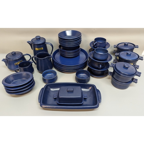 67 - Honiton Blue Dinner Service - 48 pieces in total