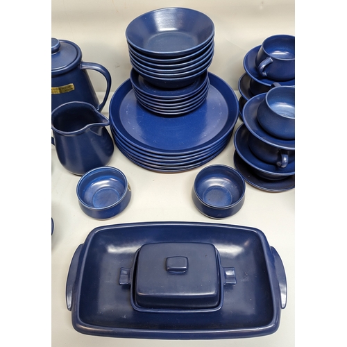 67 - Honiton Blue Dinner Service - 48 pieces in total