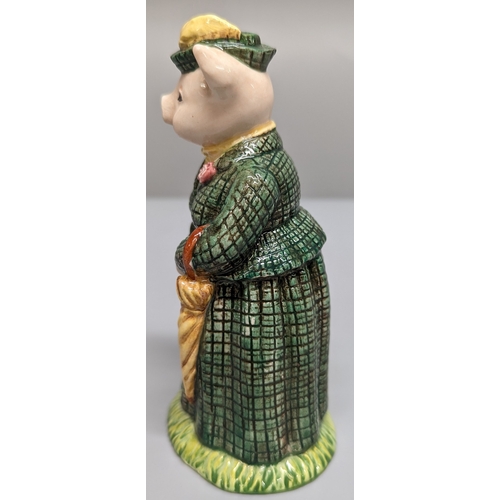 84 - 2 Beswick 'The Lady Pig' a Beswick Pig and a Skiing Pig