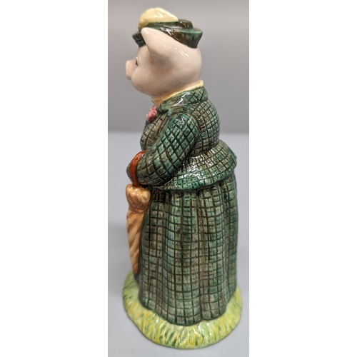 84 - 2 Beswick 'The Lady Pig' a Beswick Pig and a Skiing Pig