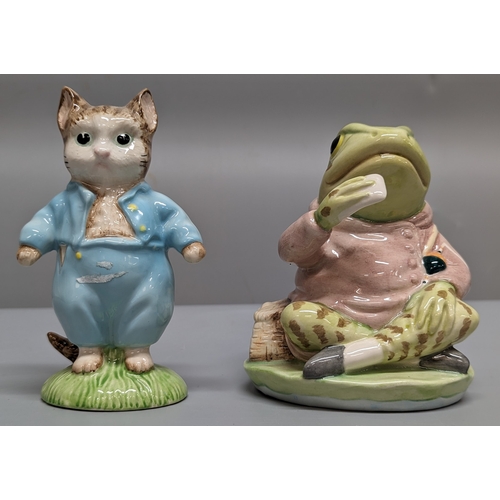 85 - Royal Albert Jeremy Fisher & Tom Kitten figurines