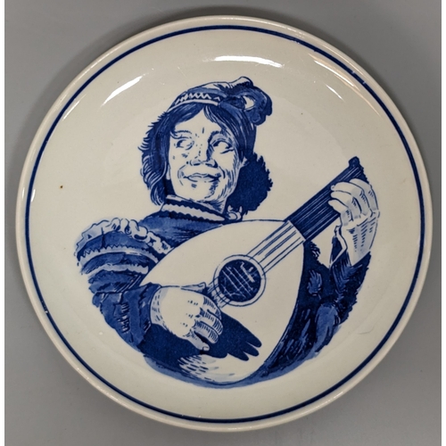 90 - 3 Hand painted Delft plates