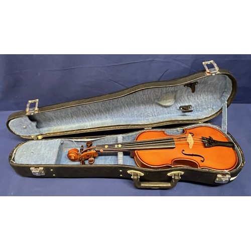 352 - 2x Modern Violins with cases - The Stentor Student