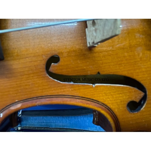 352 - 2x Modern Violins with cases - The Stentor Student