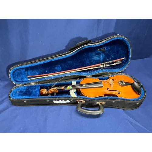 354 - 2x Modern Skylark Brand Violins with cases