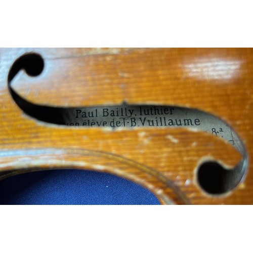 346 - Paul Bailly - French Violin in case